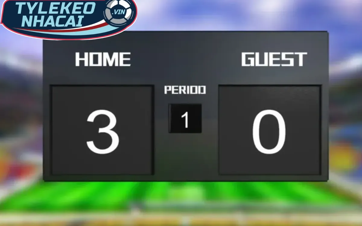 Khái niệm về kèo tỷ số hiệp 1 (Half Time Correct Score)